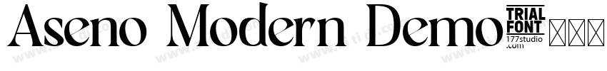 Aseno Modern Demo字体转换